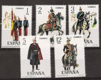 Sellos - Países - España - 2º Cent. (Series Completas) - Juan Carlos I - 1978 - 2451/55 - **