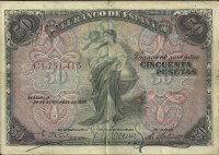 Alfonso XIII (1886 - 1931) - 318 - bc+ - 50 ptas - ref : c1751415