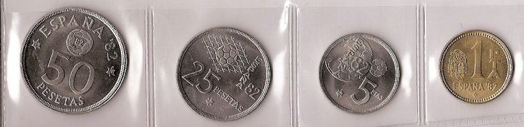 Monedas - España - Juan Carlos I (pesetas) - 1980 *81 (futb) - Año completo - Click en la imagen para cerrar