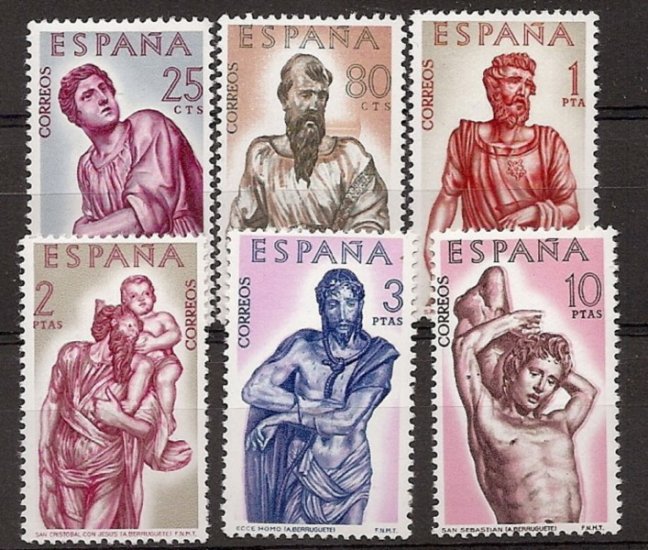 Sellos - Países - España - 2º Cent. (Series Completas) - Estado Español - 1962 - 1438/43 - ** - Click en la imagen para cerrar