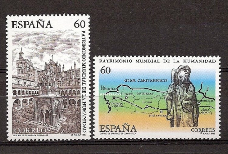 Sellos - Países - España - 2º Cent. (Series Completas) - Juan Carlos I - 1995 - 3390/91 - ** - Click en la imagen para cerrar