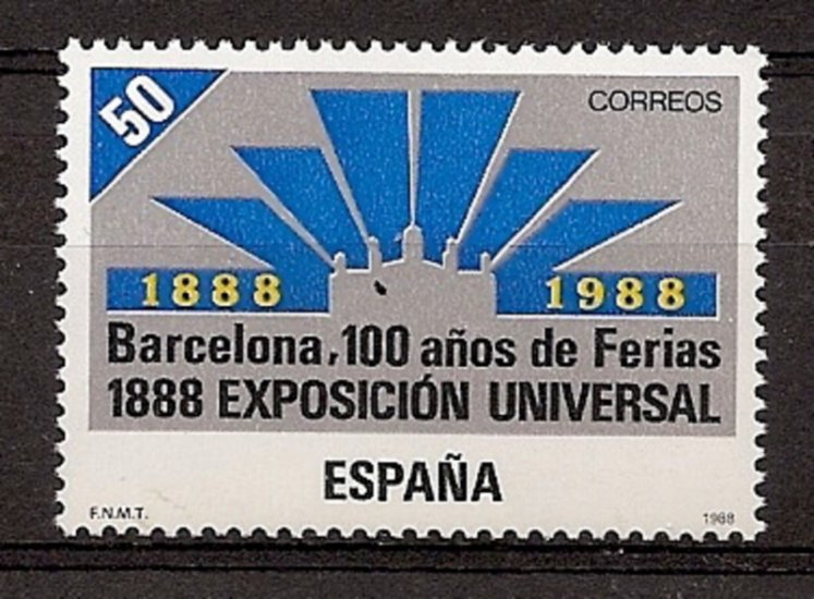 Sellos - Países - España - 2º Cent. (Series Completas) - Juan Carlos I - 1988 - 2951 - ** - Click en la imagen para cerrar