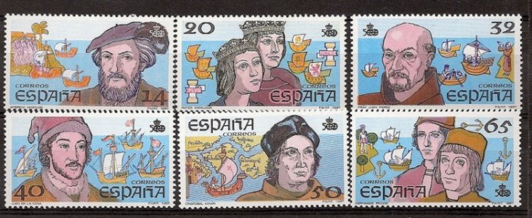 Sellos - Países - España - 2º Cent. (Series Completas) - Juan Carlos I - 1987 - 2919/24 - ** - Click en la imagen para cerrar