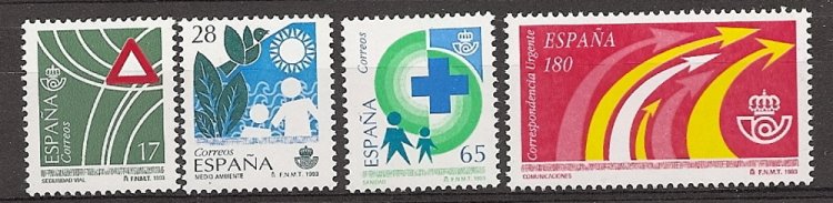Sellos - Países - España - 2º Cent. (Series Completas) - Juan Carlos I - 1993 - 3237/40 - ** - Click en la imagen para cerrar