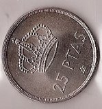 Monedas - España - Juan Carlos I (pesetas) - 1975 *80 - 025 pesetas