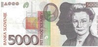 Billetes - Europa - Eslovenia - 19 - MBC - 1993 - 5000 tolarjev - Num.ref: HJ730728
