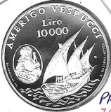 Monedas - Europa - San marino - 334 - 1995 - 10000 liras - plata - proof