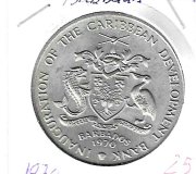 Monedas - America - Barbados - 19 - 1970 - 4 dolares