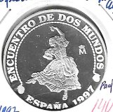 Monedas - EspaÃ±a - Juan Carlos I (pesetas) - 2000 Pesetas Plata - 598 - 1997 - Encuentro Mundos - plata