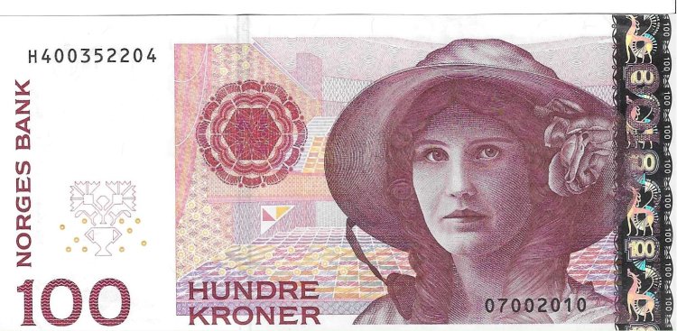 Billetes - Europa - Noruega - 49 - SC - 2006 - 100 coronas - Num.ref: 07002010 - Click en la imagen para cerrar