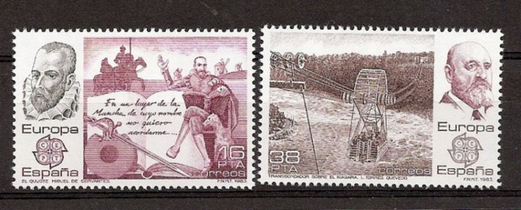 Sellos - Países - España - 2º Cent. (Series Completas) - Juan Carlos I - 1983 - 2703/04 - ** - Click en la imagen para cerrar