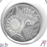 Monedas - Europa - Alemania - 133 - 1972 - 10 marcos - plata