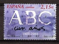 Sellos - Países - España - 2º Cent. (Series Completas) - Juan Carlos I - 2003 - 3963 - **