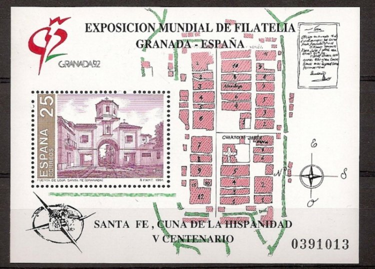 Sellos - Países - España - 2º Cent. (Series Completas) - Juan Carlos I - 1991 - 3109 - ** - Click en la imagen para cerrar