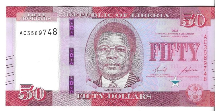 Billetes - Africa - Liberia - 40 - SC - 2022 - 50 dolares - Num.ref: AC3589748 - Click en la imagen para cerrar