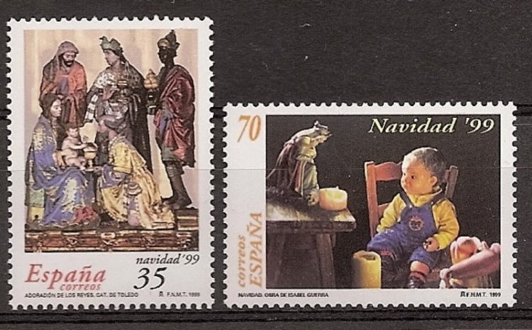 Sellos - Países - España - 2º Cent. (Series Completas) - Juan Carlos I - 1999 - 3685/86 - ** - Click en la imagen para cerrar