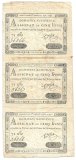 Billetes - Europa - Francia - A50 - sc - 1791 - 5 libras - Trio correlativo