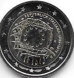 Monedas - Euros - 2€ - Italia - Año 2015 - Bandera