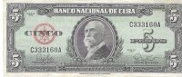Billetes - America - Cuba - 91 - MBC - 1960 - 5 Pesos - Num.ref: C333160A