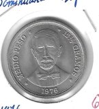 Monedas - America - Rep.Dominicana - 44 - 1976 - 1/2 peso