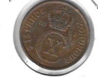 Monedas - Europa - Islandia - 7.1 - 1931 - aurar