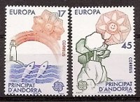 Sellos - Países - Andorra - Correo Español - Series completas - 1986 - 191/92 - **