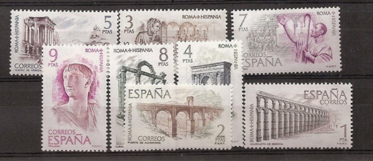 Sellos - Países - España - 2º Cent. (Series Completas) - Estado Español - 1974 - 2184/91 - ** - Click en la imagen para cerrar
