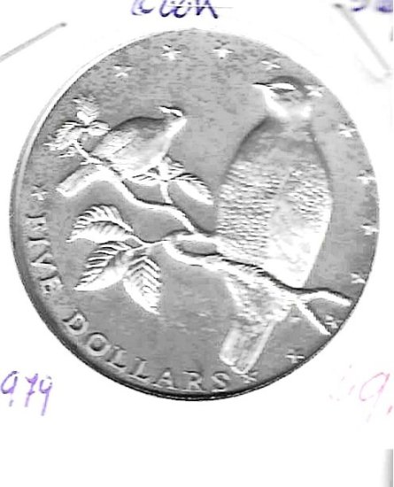 Monedas - Oceania - Islas Cook - 24 - 1979 - 5 dolares - Click en la imagen para cerrar
