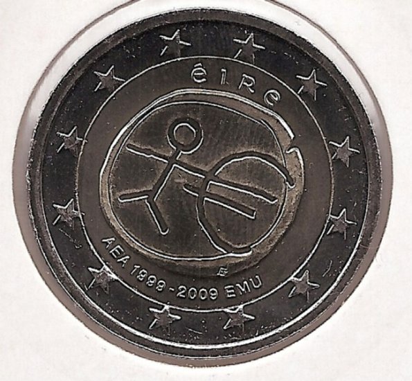 2€ - Irlanda - SC - Año 2009 - Décimo aniversario del euros - Click en la imagen para cerrar