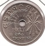 Estado Español (18-VII-1936 / 20 - 0.25 pesetas - 247 - ebc+ - Año 1937