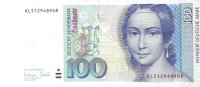 Billetes - Europa - Alemania - 46 - EBC - 1996 - 100 marcos - Num.ref: KL5129489D8