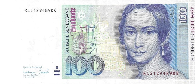 Billetes - Europa - Alemania - 46 - EBC - 1996 - 100 marcos - Num.ref: KL5129489D8 - Click en la imagen para cerrar