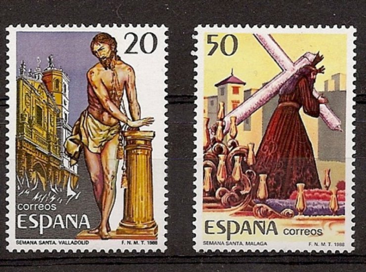 Sellos - Países - España - 2º Cent. (Series Completas) - Juan Carlos I - 1988 - 2933/34 - ** - Click en la imagen para cerrar