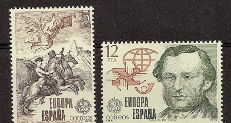 Sellos - Países - España - 2º Cent. (Series Completas) - Juan Carlos I - 1979 - 2520/21 - ** - Click en la imagen para cerrar