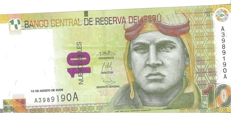Billetes - America - Peru - 182 - SC - 2009 - 10 nuevos soles - Num.ref: A3989190A - Click en la imagen para cerrar