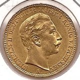 Alemania - 521 - Año 1905 - 20 marcos (prusia)