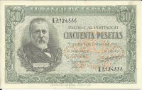 Billetes - España - Estado Español (1936 - 1975) - 50 ptas - 481 - EBC - Año 1940 - num ref: E3124536