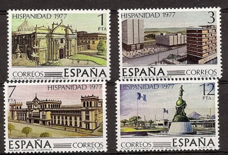 Sellos - Países - España - 2º Cent. (Series Completas) - Juan Carlos I - 1977 - 2439/42 - ** - Click en la imagen para cerrar