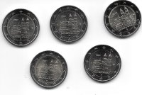 Monedas - Euros - 2€ - Alemania - SC - 2021 - Sachsen-Anhalt - 5 monedas