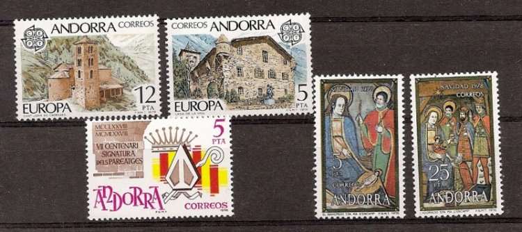 Andorra - Correo Español - Años completos - 1978 - ** - Click en la imagen para cerrar