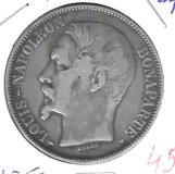Monedas - Europa - Francia - 773.1 - 1852A - 5 francos - plata