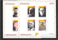 Sellos - Pruebas Filatélicas de Catalunya - Año 2020 - 2HB Pruebas en color - Personajes