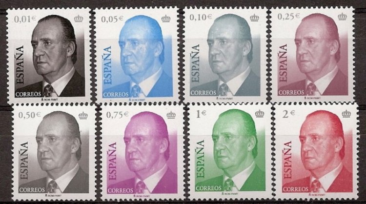 Sellos - Países - España - 2º Cent. (Series Completas) - Juan Carlos I - 2002 - 3857/64 - ** - Click en la imagen para cerrar