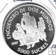 Monedas - America - Ecuador - 100 - 1997 - 50000 sucres - plata - proof