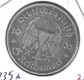 Monedas - Europa - Alemania - 82 - 1935A - 5 marco - plata