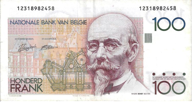 Billetes - Europa - Belgica - 142 - MBC - 1982 - 100 francos - Num.ref: 12318982458 - Click en la imagen para cerrar