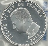 Monedas - Euros - 30€ - España - Año 2014 - Felipe VI