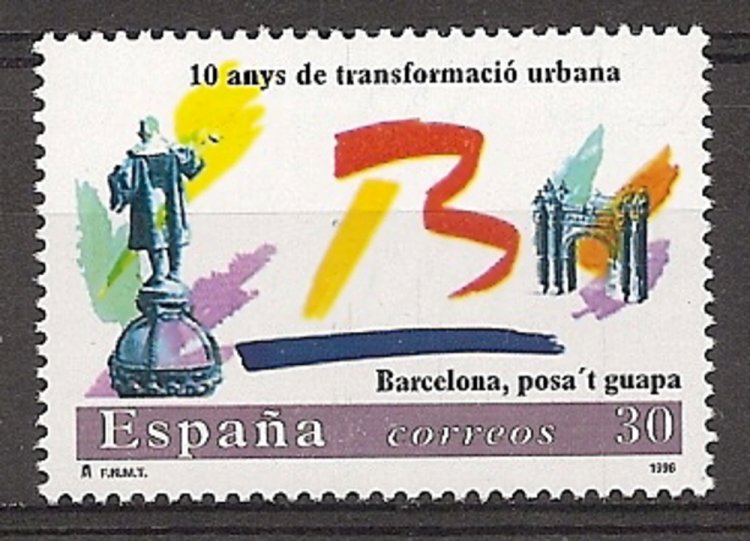 Sellos - Países - España - 2º Cent. (Series Completas) - Juan Carlos I - 1996 - 3411 - ** - Click en la imagen para cerrar