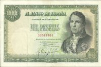 Billetes - España - Estado Español (1936 - 1975) - 1000 ptas - 514 - MBC+ - Año 1949 (04/11/1949) - num ref: 03643804