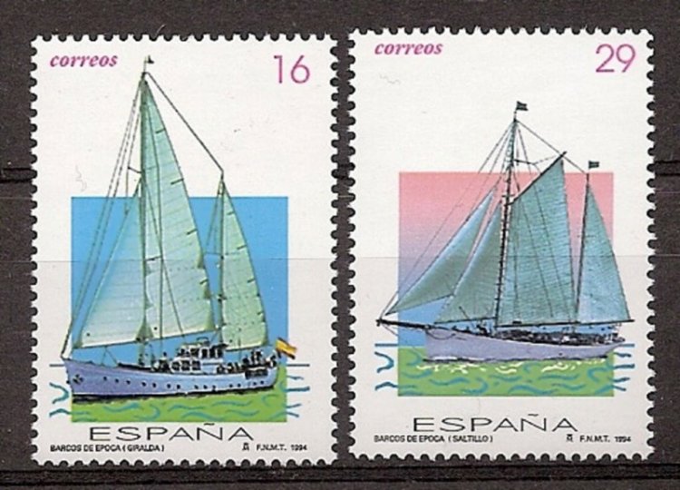 Sellos - Países - España - 2º Cent. (Series Completas) - Juan Carlos I - 1994 - 3314/15 - ** - Click en la imagen para cerrar